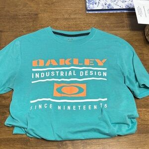 Oakley Turquoise Industrial Design Tee